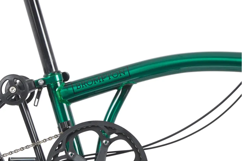 Brompton P Line Urban Folding Bike 2023 in Emerald Green-5